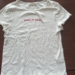 Billabong t shirt. Size: large kids. Color: white